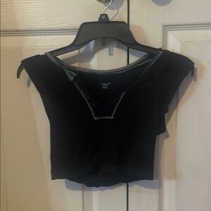 Urban Outfitters Black Crop Top with Sleek Design